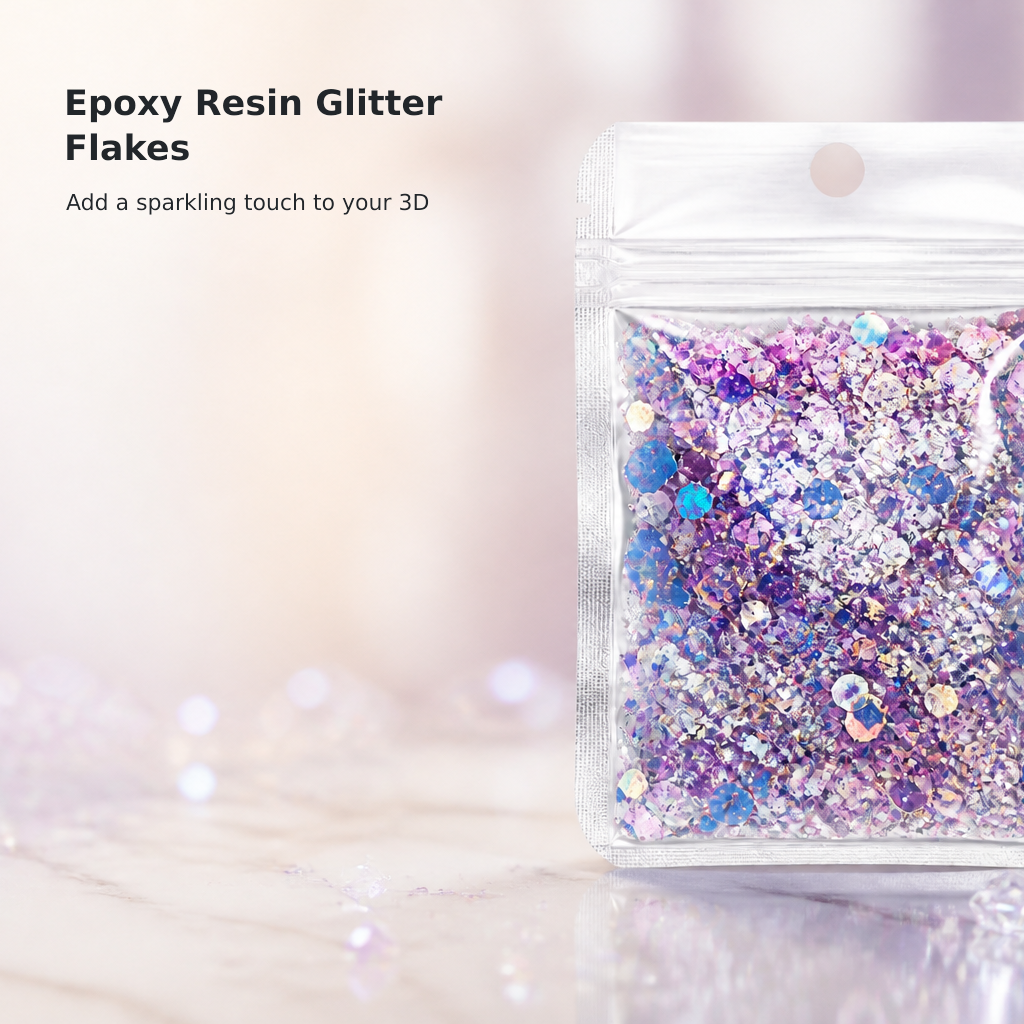 Iridescent Flake Glitter for Resin Crafts