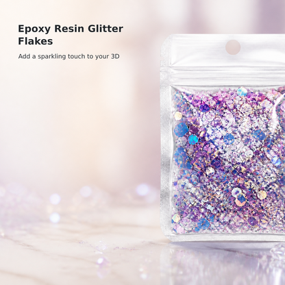 Iridescent Flake Glitter for Resin Crafts